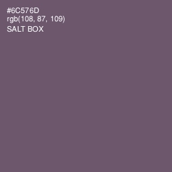 #6C576D - Salt Box Color Image